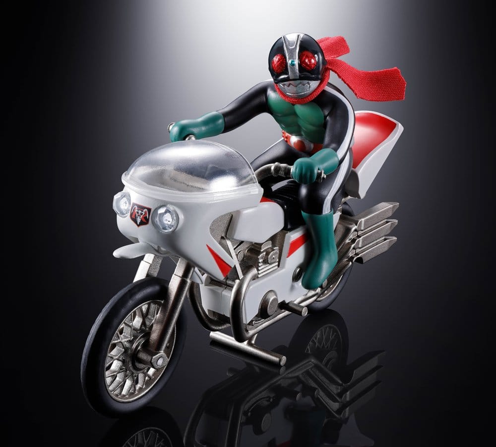 Kamen Rider Chogokin Diecast Action Figure Cyclone (Masked Rider 2) - Bandai Tamashii Nations Action Figures