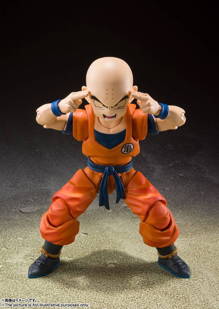 Dragon Ball Z S.H. Figuarts Action Figure Krillin-Earth's Strongest Man (Reissue) 12 cm