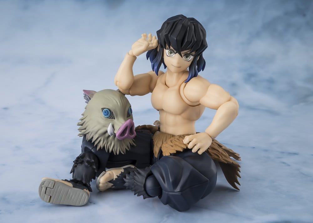 Demon Slayer: Kimetsu no Yaiba S.H. Figuarts Action Figure Inosuke Hashibira 14 cm - Bandai Tamashii Nations Action Figures