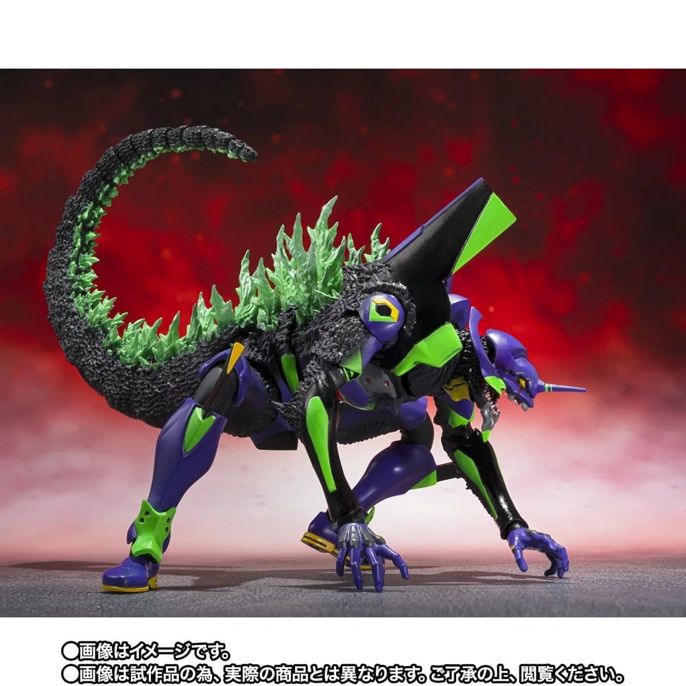 Evangelion S.H.MonsterArts Action Figure Test Type-01 "G" Awakening Form 15 cm - Bandai Tamashii Nations Action Figures