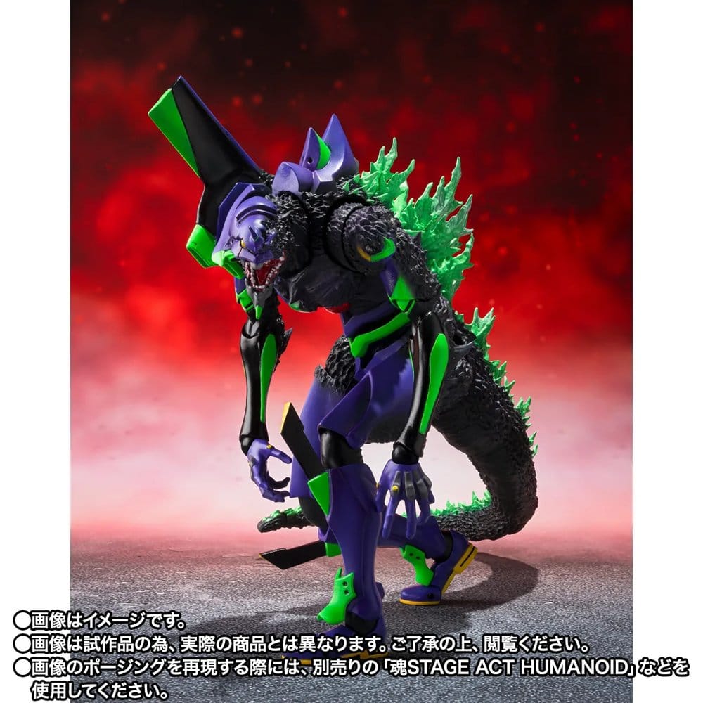 Evangelion S.H.MonsterArts Action Figure Test Type-01 "G" Awakening Form 15 cm - Bandai Tamashii Nations Action Figures
