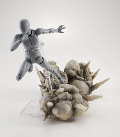 Tamashii Effect Action Figure Accessory Explosion Gray Ver. for S.H.Figuarts - Bandai Tamashii Nations Action Figure: Accessories
