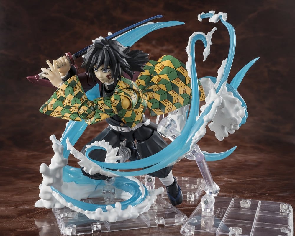 Demon Slayer: Kimetsu no Yaiba S.H. Figuarts Accessory Set Tanjiro Kamado & Giyu Tomioka Water Breathing Option Parts Set - Bandai Tamashii Nations Action Figure Accessories