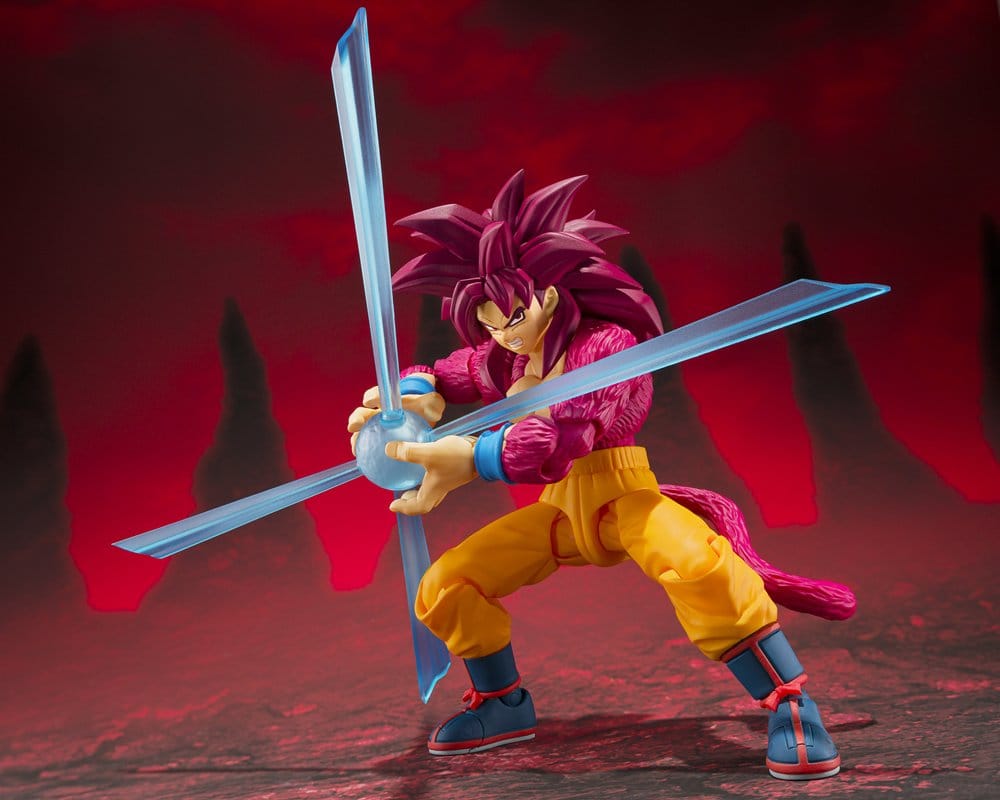 Dragon Ball S.H. Figuarts Action Figure Super Saiyan 4 Son Goku -Daima- 15 cm - Bandai Tamashii Nations Action Figures