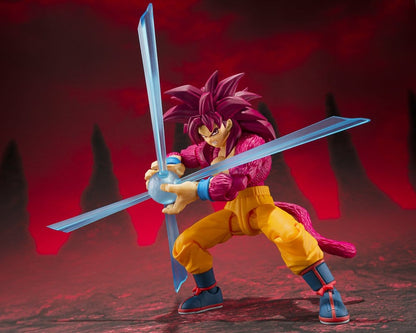 Dragon Ball S.H. Figuarts Action Figure Super Saiyan 4 Son Goku -Daima- 15 cm - Bandai Tamashii Nations Action Figures