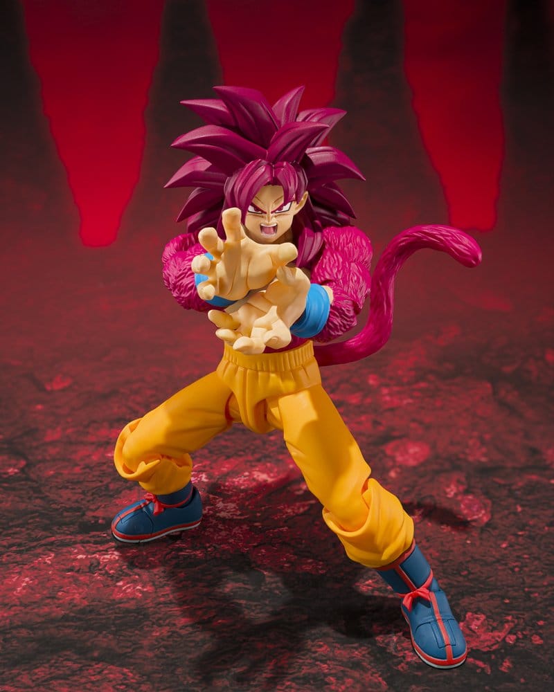Dragon Ball S.H. Figuarts Action Figure Super Saiyan 4 Son Goku -Daima- 15 cm - Bandai Tamashii Nations Action Figures