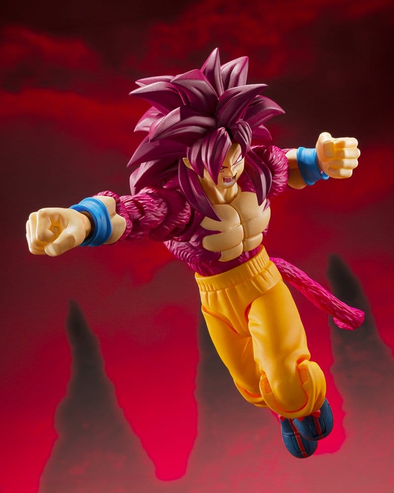 Dragon Ball S.H. Figuarts Action Figure Super Saiyan 4 Son Goku -Daima- 15 cm - Bandai Tamashii Nations Action Figures
