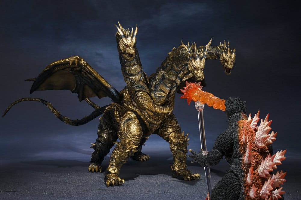 Godzilla S.H.MonsterArts Action Figure Kaizer Ghidorah - Bandai Tamashii Nations Action Figures