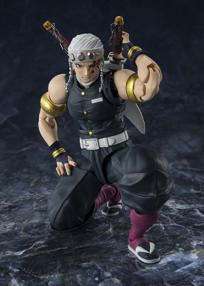 Demon Slayer: Kimetsu no Yaiba S.H.Figuarts Action Figure Uzui Tengen - Bandai Tamashii Nations Action Figures