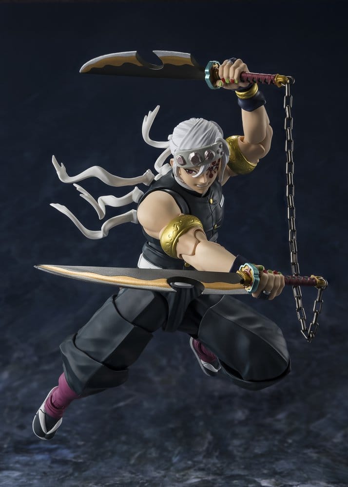 Demon Slayer: Kimetsu no Yaiba S.H.Figuarts Action Figure Uzui Tengen - Bandai Tamashii Nations Action Figures