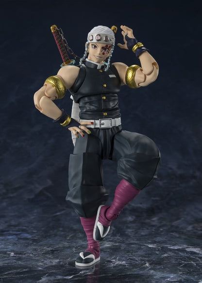 Demon Slayer: Kimetsu no Yaiba S.H.Figuarts Action Figure Uzui Tengen - Bandai Tamashii Nations Action Figures