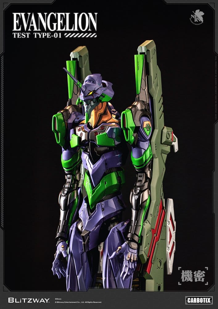 Evangelion Carbotix Action Figure Evangelion Unit-01 Test Type (Standard Ver.) 33 cm - Blitzway Action Figures