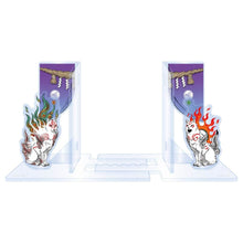 Okami 20th Anniversary Reprint Art Project Acrylic Bookends - Capcom Book Ends