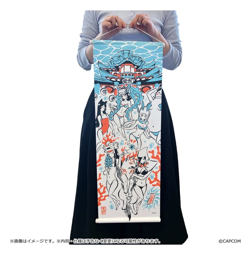 Okami 20th Anniversary Reprint Art Project Tapestry Summer 74 x 28 x - Capcom Home & Decor