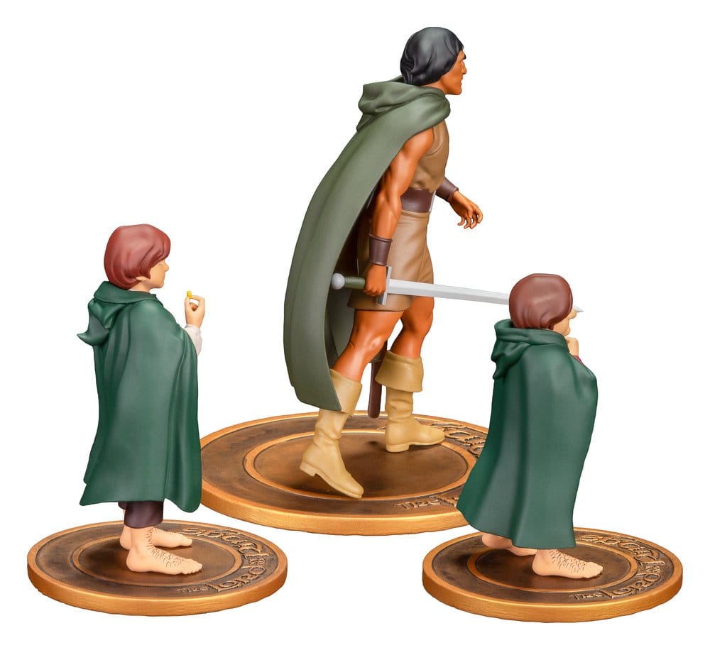Lord of the Rings Animated Film PVC Figures 3-Pack Frodo, Aragorn, and Samwise - Dark Horse Mini Figures