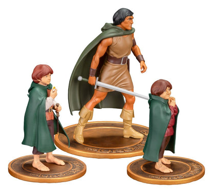 Lord of the Rings Animated Film PVC Figures 3-Pack Frodo, Aragorn, and Samwise - Dark Horse Mini Figures