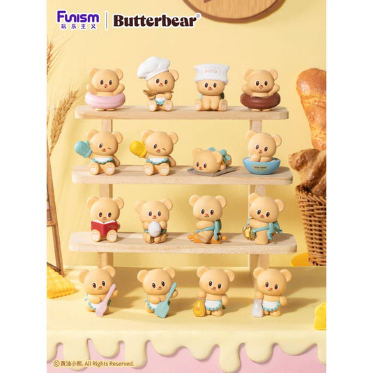 Butterbear Baked with Love Series Mini Figures 3-Pack Chubby Face Display Box Qty 6 - Funism Blind Boxes