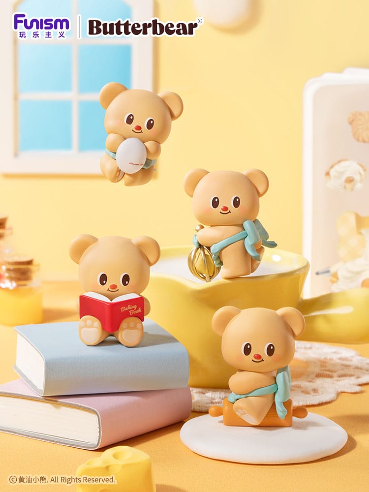 Butterbear Baked with Love Series Mini Figures 3-Pack Chubby Face Display Box Qty 6