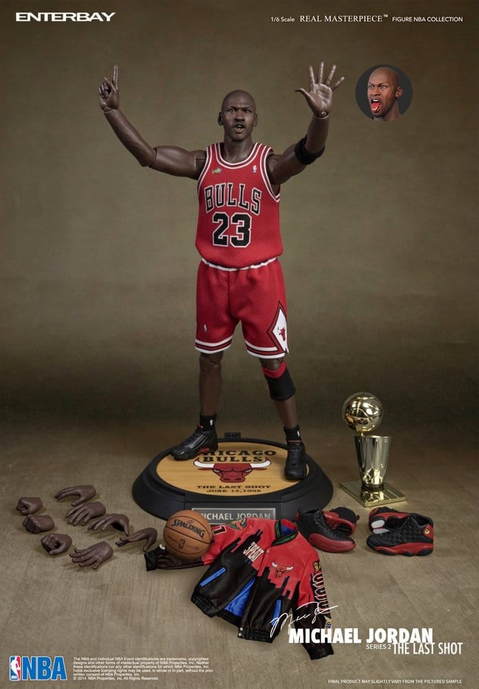NBA Collection Real Masterpiece Actionfigur 1/6 Michael Jordan Series 2 (Road Jersey Edition) 33 cm - Enterbay Action Figures