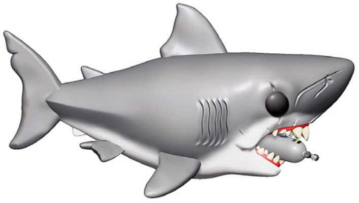 Jaws Oversized POP! Movies Vinyl Figure Jaws with Diving Tank 15 cm - Funko POP! Figures