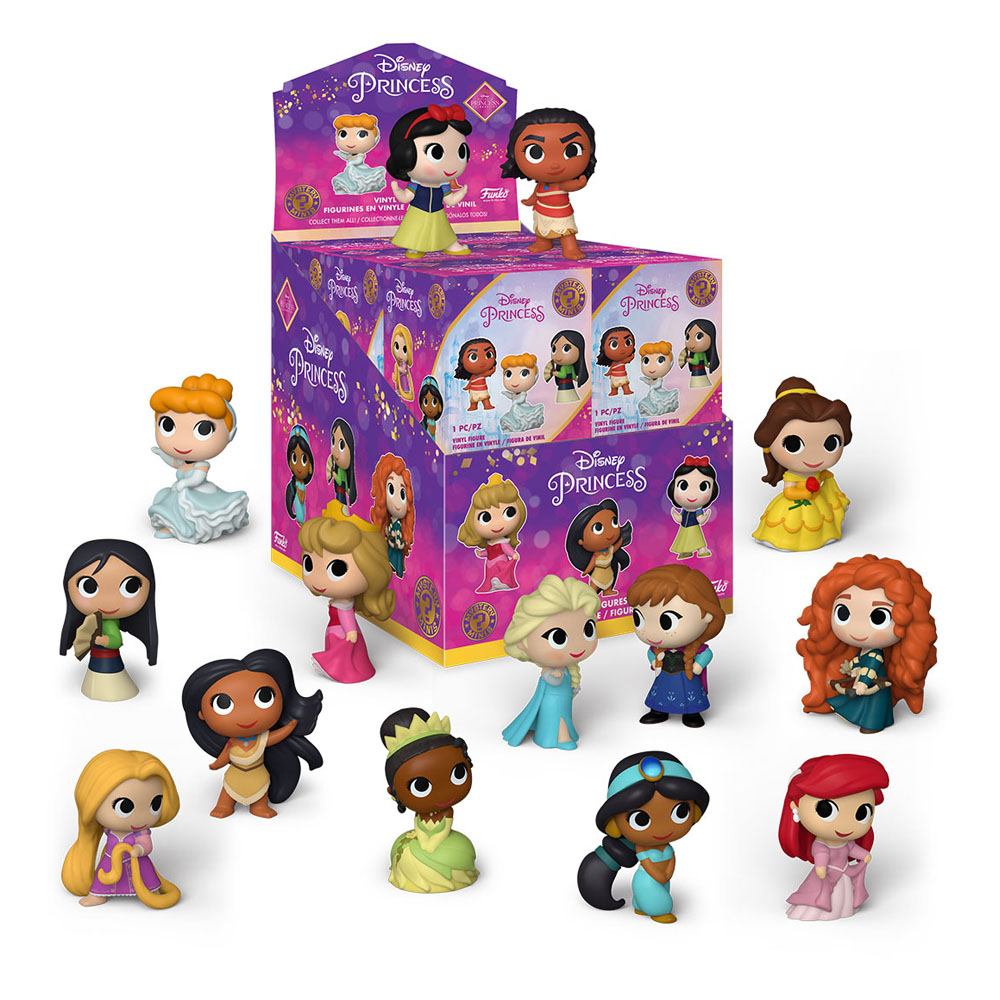 Disney Ultimate Princess Mystery Mini Figures 5 cm Display Disney Ultimate Princess S1 (12) - Funko Blind Boxes, Mini Figures & Capsule Toys