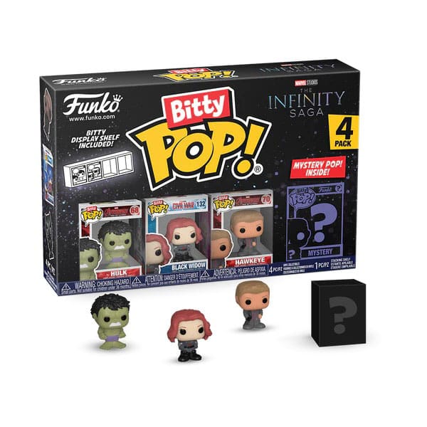 Marvel Bitty POP! Vinyl Figure 4-Pack Hulk 2,5 cm - Funko Mini Figures, POP! Figures
