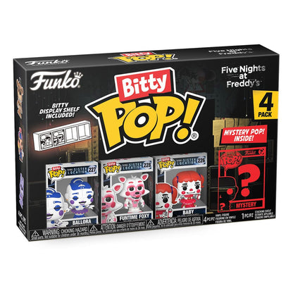 Five Nights at Freddy's Bitty POP! Vinyl Figure 4-Pack Ballora 2,5 cm - Funko Mini Figures, Pop! Figures