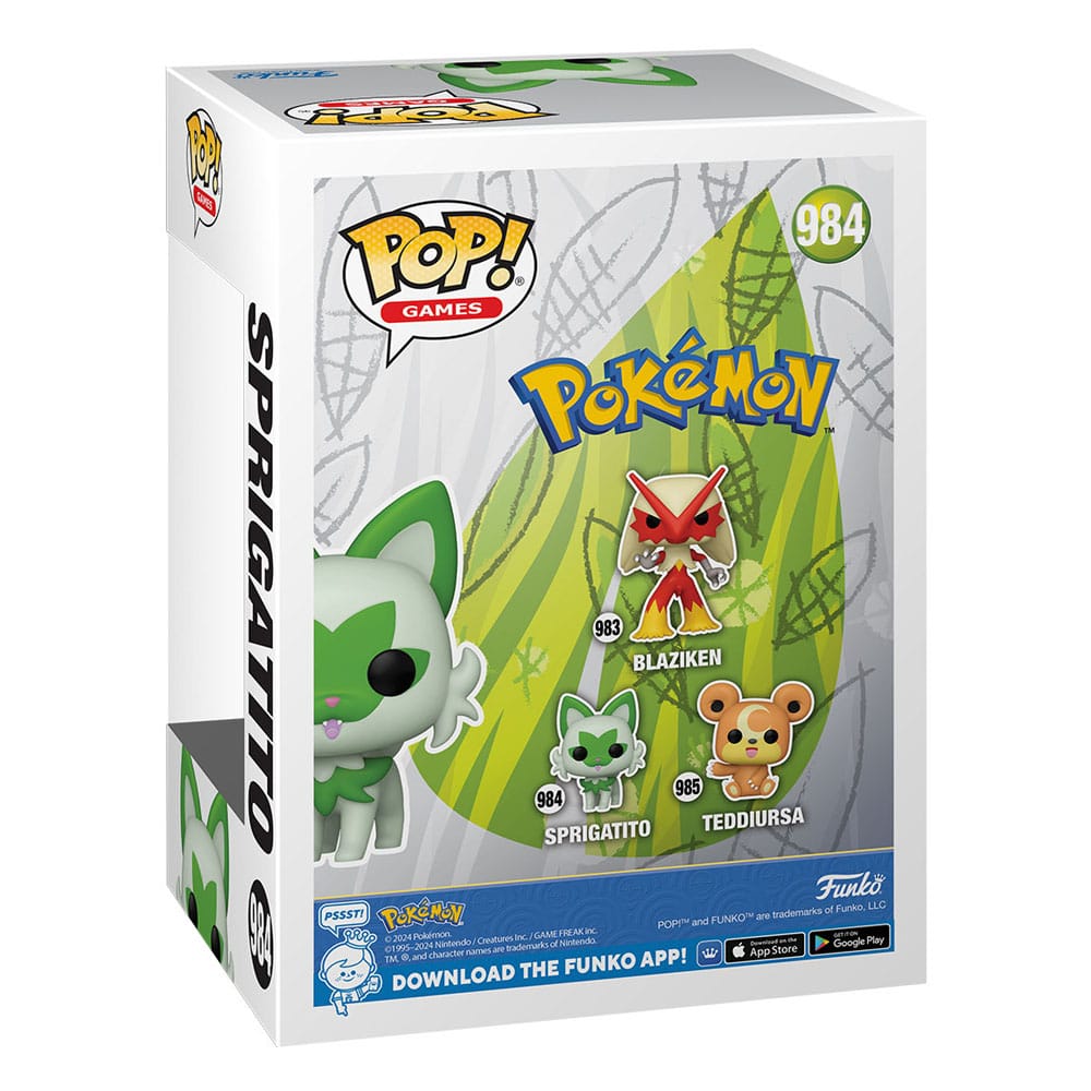 Pokémon POP! Games Vinyl Figure Sprigatito(EMEA) - Funko Pop! Figures