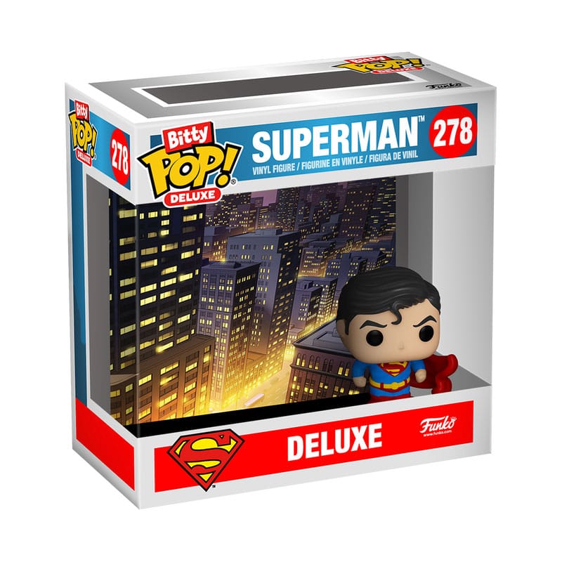 Superman Bitty POP! Deluxe Vinyl Figure Superman(Gargoyle) Display Box Qty 12 2,5 cm - Funko Mini Figures, POP! Figures