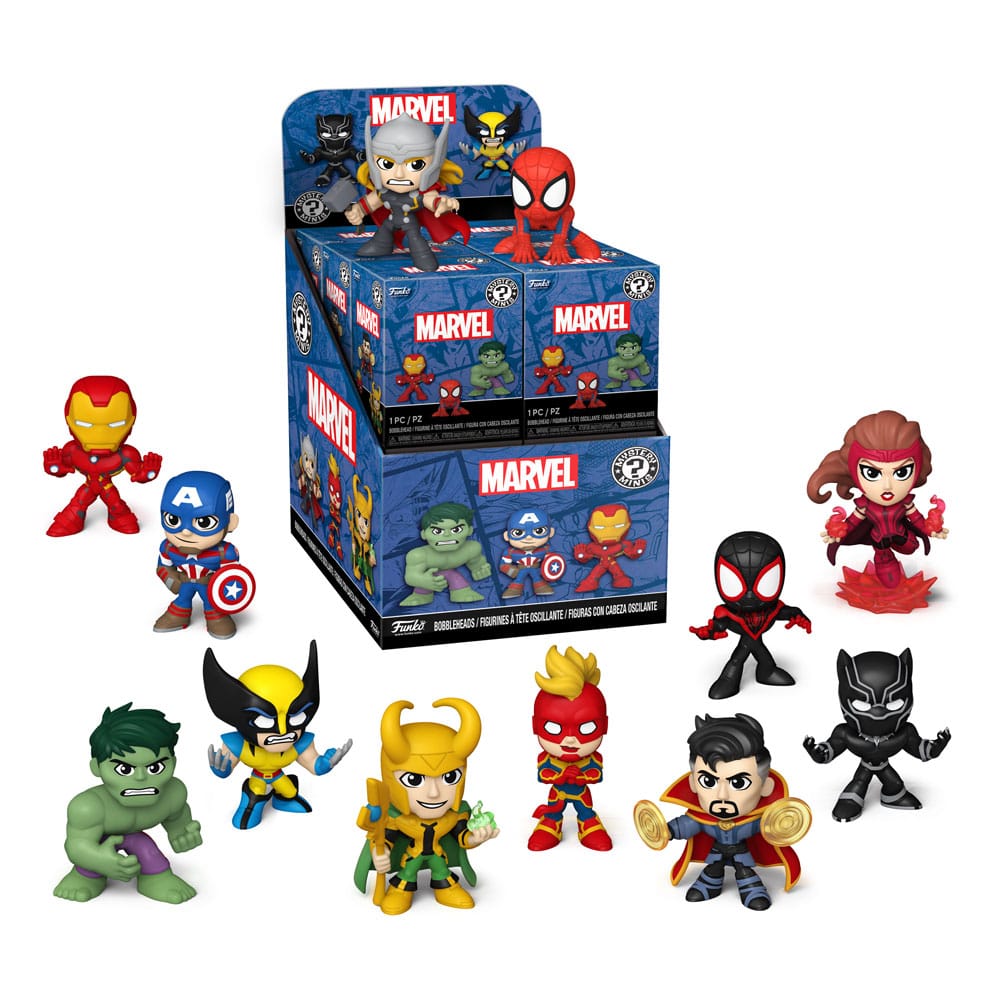 Marvel Mini Figures New Classics 5 cm Display Box Qty 12 - Funko Blind Boxes