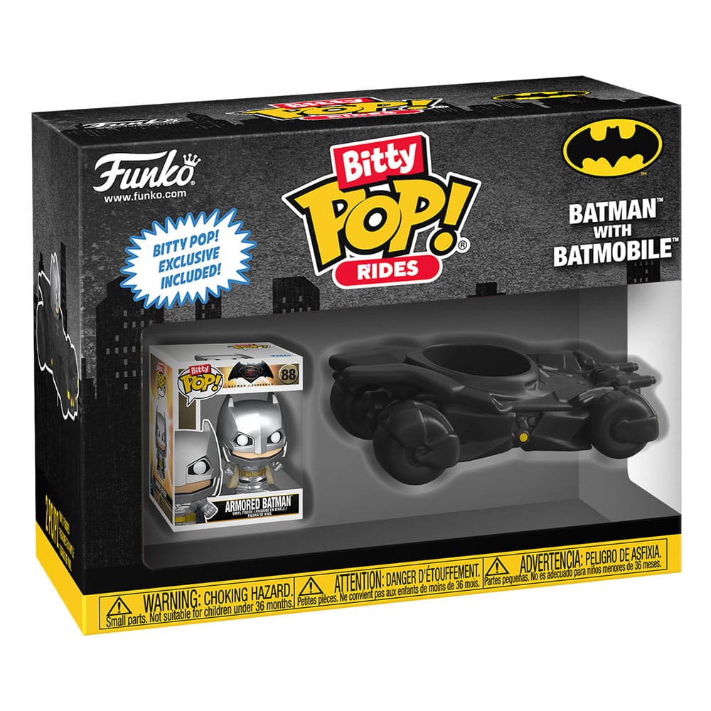 DC Comics Bitty POP! Rides Vinyl Figure Batman w/Batmobile 2,5 cm - Funko Pop! Figures