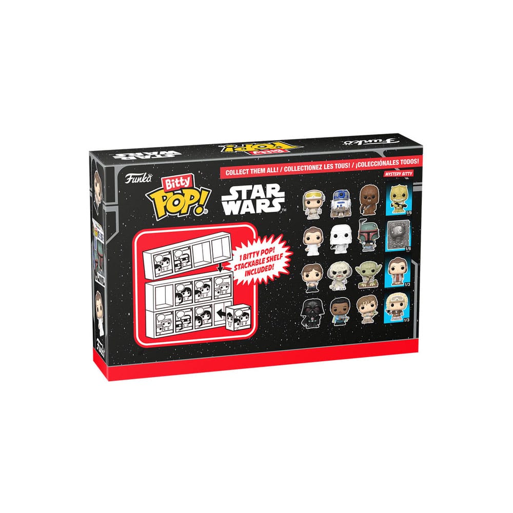 Star Wars Bitty POP! Vinyl Figure 4-Pack Han 2,5 cm - Funko Mini Figures, Pop! Figures