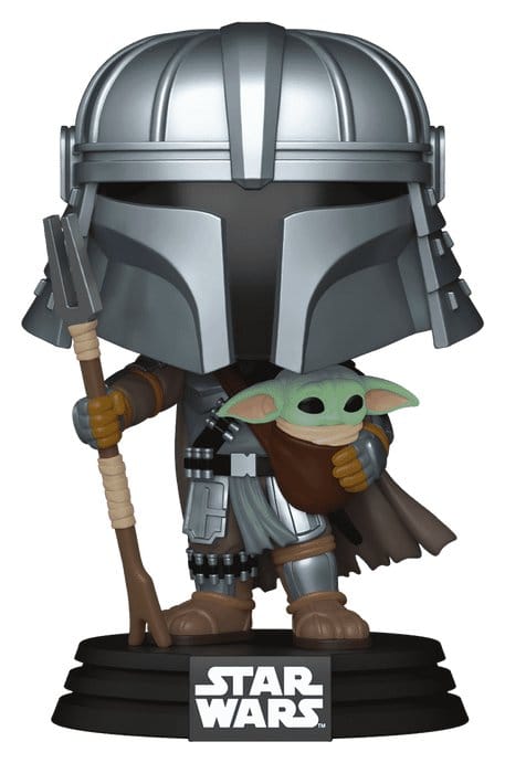 Star Wars POP! Vinyl Bobblehead Figure Mandalorian with Grogu (Impressions) Exclusive - Funko POP! Figures