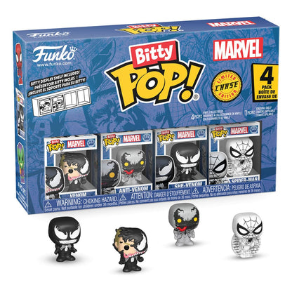 Spider-Man Bitty POP! Vinyl Figure 4-Pack Series 3 2 cm - Funko Mini Figures, POP! Figures