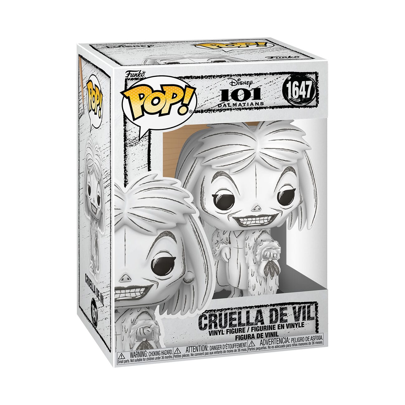 Disney POP!: 101 Dalmations: Cruella De Vil (Sketched) #1647: Vinyl Figure