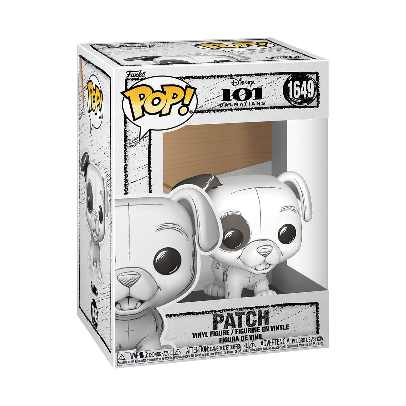 Disney POP!: 101 Dalmations: Patch (Sketched) #1649: Vinyl Figure