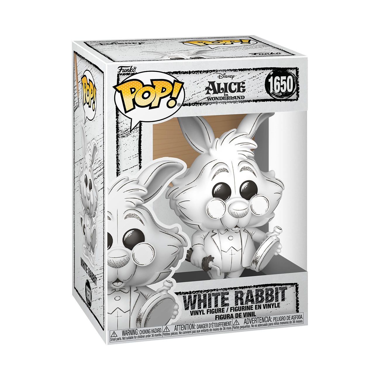 Disney POP!: Alice in Wonderland: White Rabbit (Sketched) #1650: Vinyl Figure