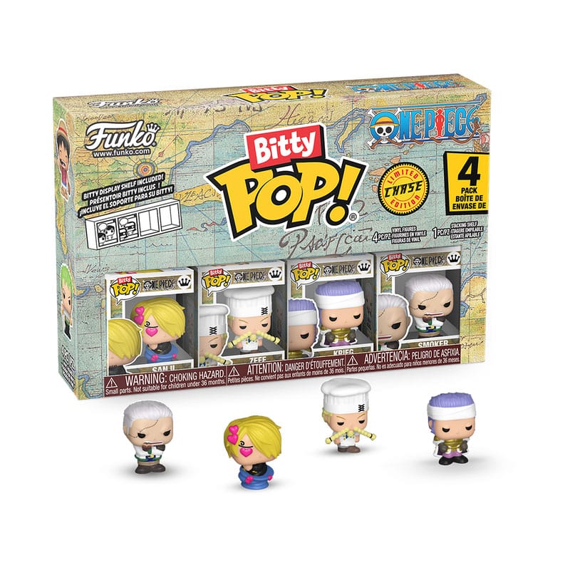 One Piece Bitty POP! Vinyl Figure 4-Pack Sanji 2,5 cm - Funko Mini Figures, POP! Figures