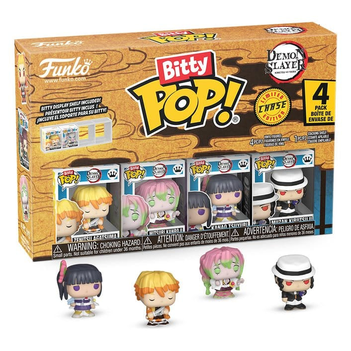 Demon Slayer: Kimetsu no Yaiba Bitty POP! Vinyl Figure 4-Pack Zenitsu 2,5 cm - Funko Mini Figures, POP! Figures