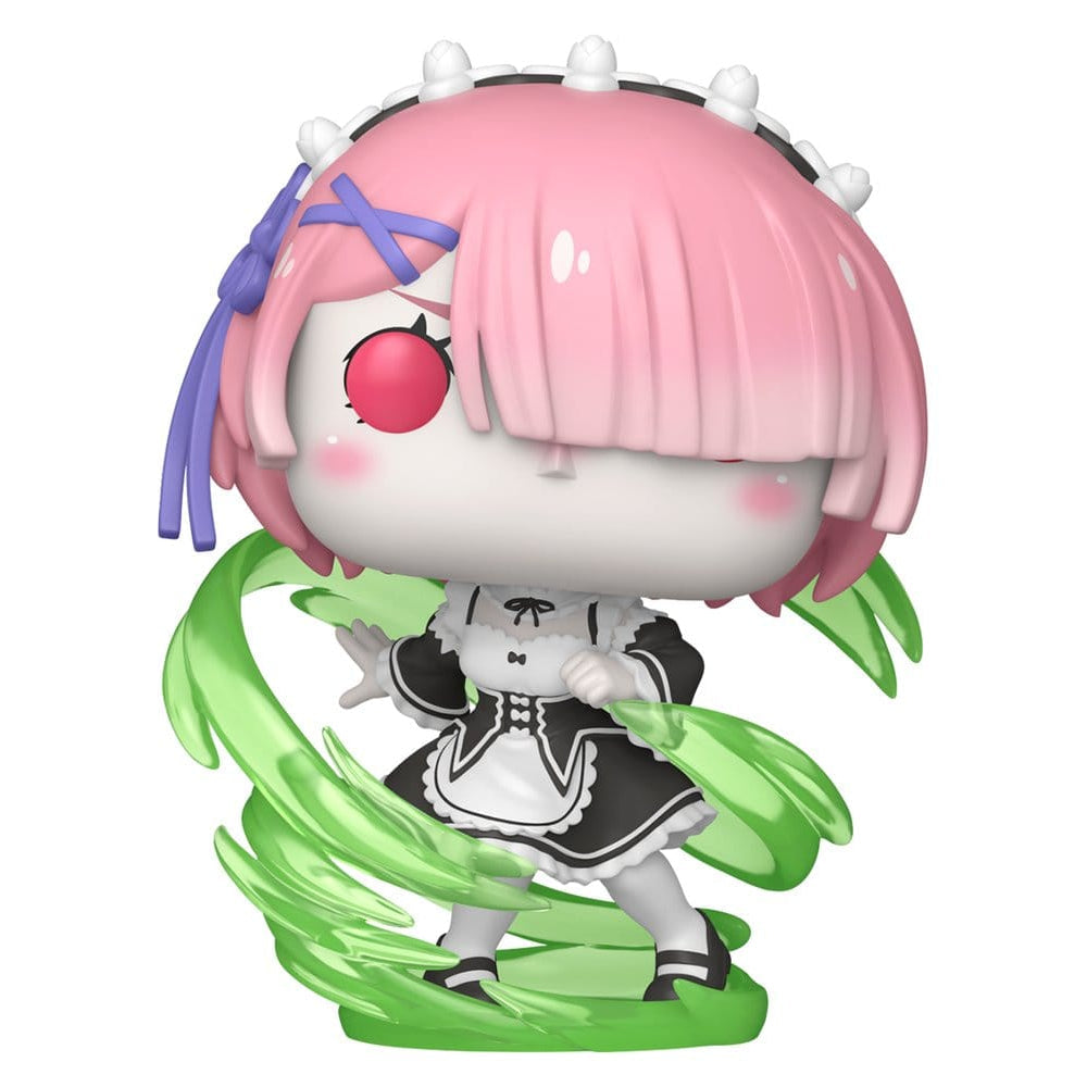 Re:Zero POP! Plus Vinyl Figure Ram (Wind Magic) (Glow) Exclusive - Funko POP! Figures