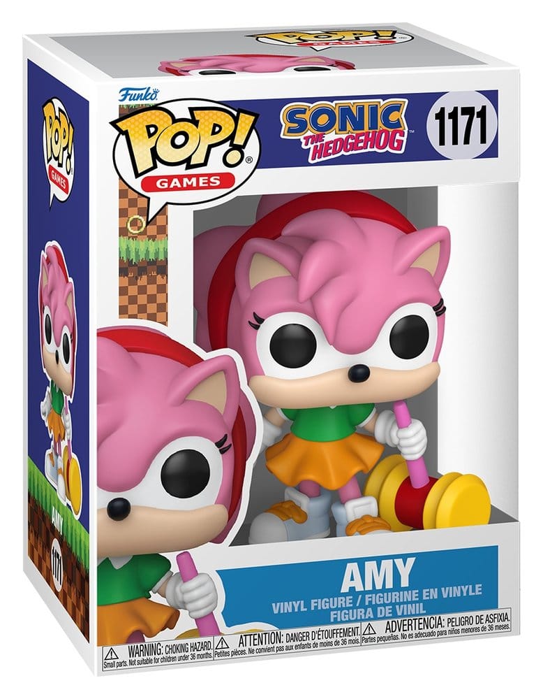 Sonic - The Hedgehog POP! Games Vinyl Figures Amy Rose with Piko Hammer with Chase Assortment (6) - Funko Pop! Figures