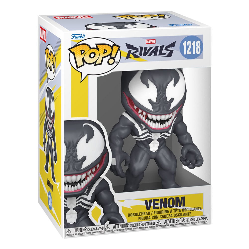 Marvel Rivals POP! Games Vinyl Figures Venom with Chase Assortment Box Qty 6 - Funko Pop! Figures