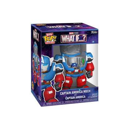 Marvel Bitty POP! Bots Figure WI- CA Mech w/Cap 11,7 cm - Funko Mini Figures, Pop! Figures