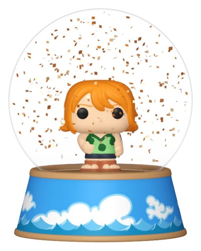 One Piece Mini Figures Glitter Globes PDQ 5 cm Display Box Qty 12 - Funko Blind Boxes