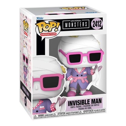 Universal Monsters POP! Animation Vinyl Figures Invisible Man with Chase Assortment Box Qty 6 - Funko Pop! Figures