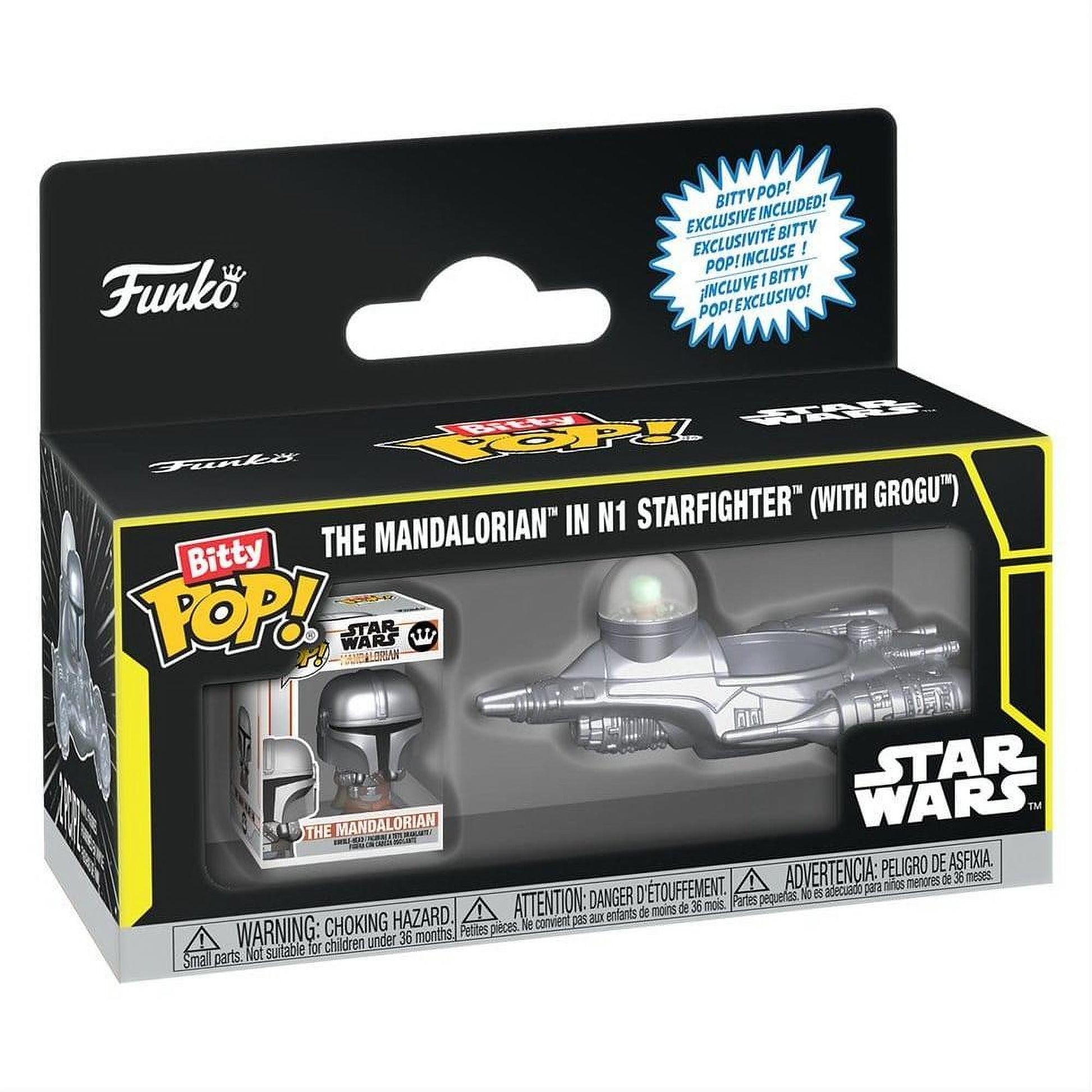 Star Wars Bitty POP! Ride Vinyl Figure N1 w/Mando 2,5 cm - Funko Pop! Figures
