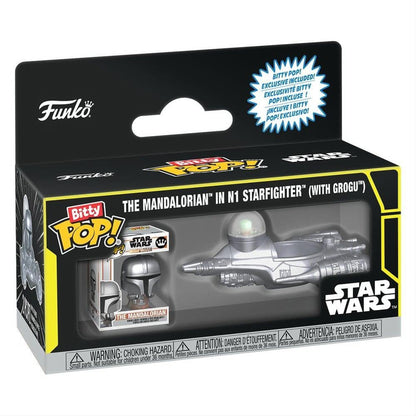 Star Wars Bitty POP! Ride Vinyl Figure N1 w/Mando 2,5 cm - Funko Pop! Figures