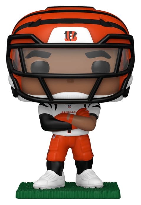 NFL POP! Vinyl Figure : Bengals- Ja'Marr Chase (clear visor) - Funko POP! Figures