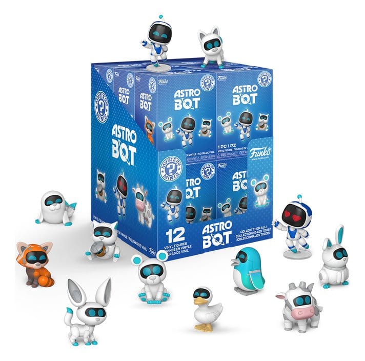 Astro Bot Mystery Mini Figures 7 cm Display Box Qty 12 - Funko Mini Figures