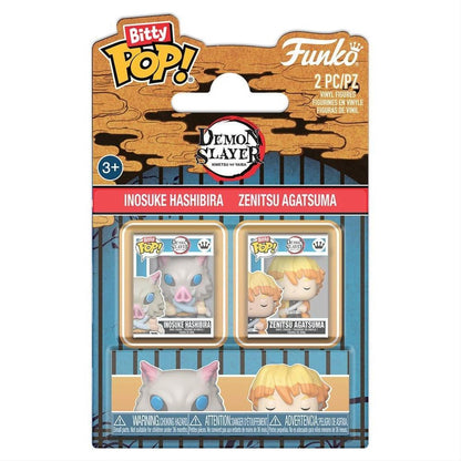Demon Slayer: Kimetsu no Yaiba Bitty POP! Vinyl Figures 2-Pack Inosuke & Zenitsu 2 cm - Funko Pop! Figures